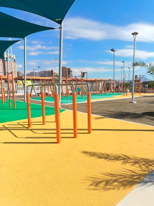 Fitness con vista al mar