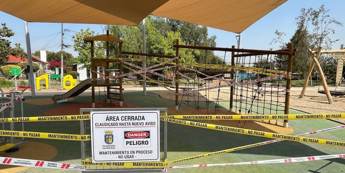 Firefly_Gemini Flash_Juegos de plaza con mucha cinta de seguridad, bloqueados para que nadie los use 182984