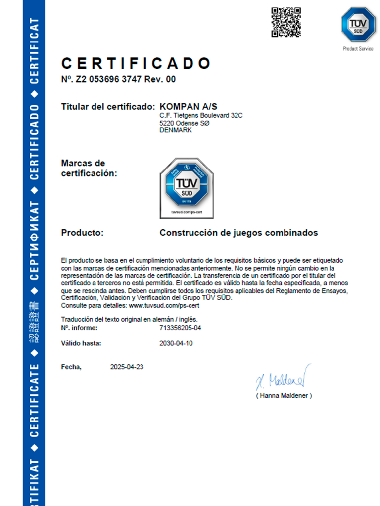 Certificado de calidad